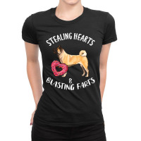 Limited Edition Stealing Hearts Blasting Farts Akita Valentines Day Ladies Fitted T-shirt | Artistshot