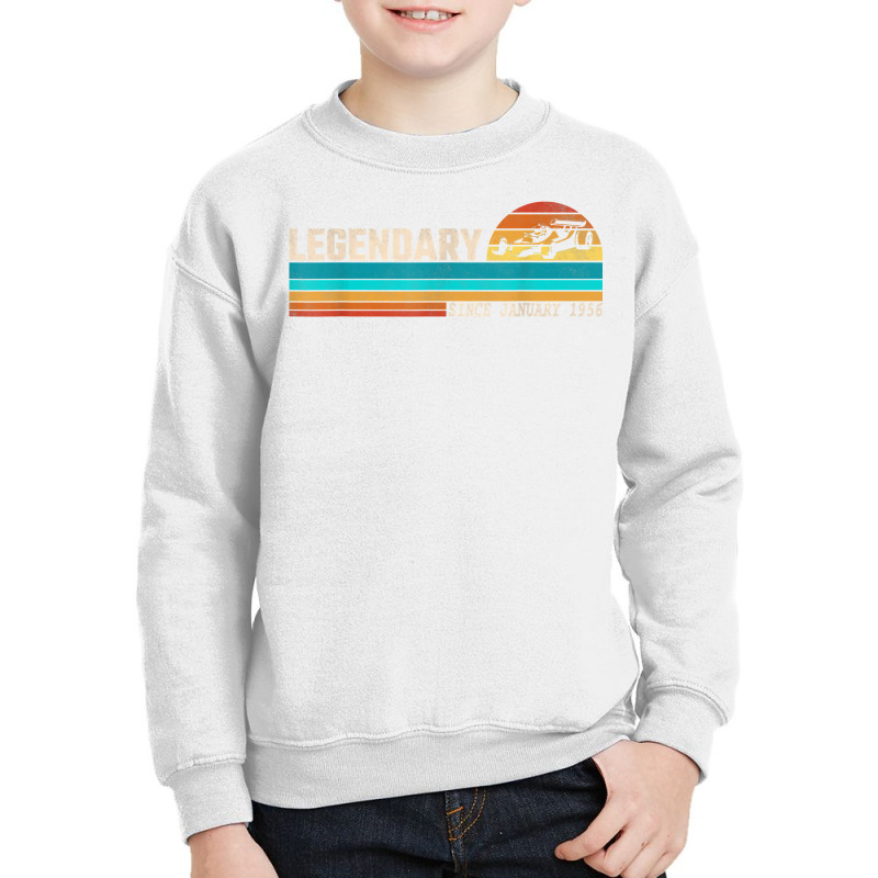 Gokart Driver Legend Since January 1956 Birthday T Shirt Youth Sweatshirt by xq8pjbeamer | Artistshot