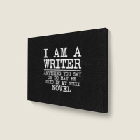 Cool Writer Art For Men Women Novel Author Writing Novelist Landscape Canvas Print | Artistshot