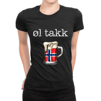 Hot Trend Norwegian Beer Please Ol Takk, Norway Ladies Fitted T-shirt | Artistshot