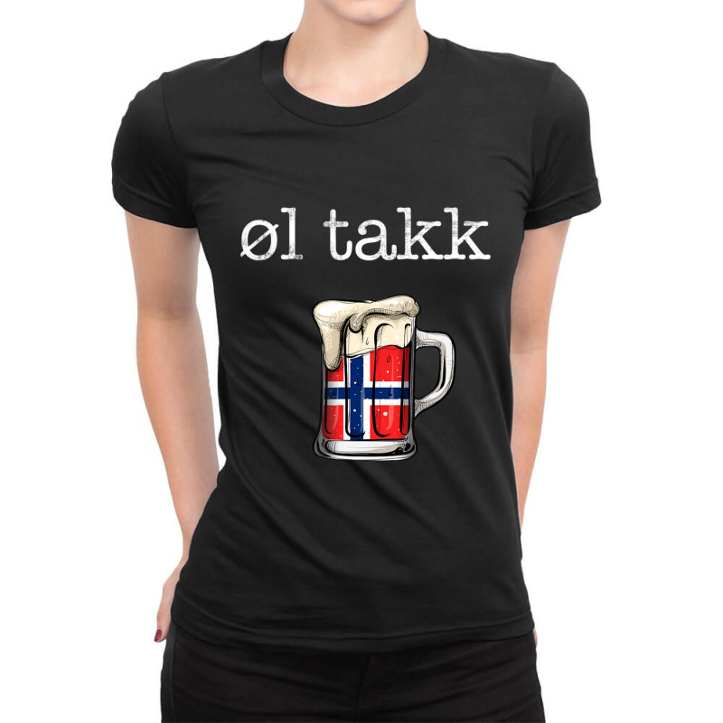 Hot Trend Norwegian Beer Please Ol Takk, Norway Ladies Fitted T-Shirt by Sizemore Adame | Artistshot