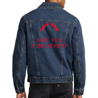 Altered Carbon Tv Show Quote Are You A Believer  T Quote Men Denim Jacket | Artistshot