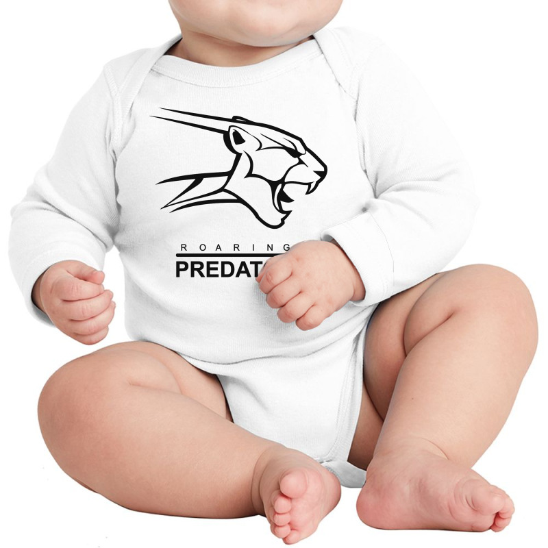 Roaring Predator Long Sleeve Baby Bodysuit by Suettan | Artistshot