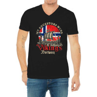 Limited Edition Norwegian Norway Viking Ship Flag V-neck Tee | Artistshot