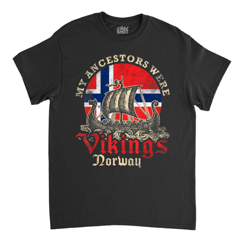 Limited Edition Norwegian Norway Viking Ship Flag Classic T-shirt | Artistshot