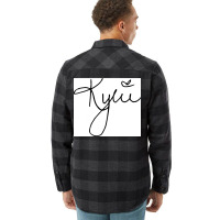 Kylie Signature Poster Hippie Flannel Shirt | Artistshot