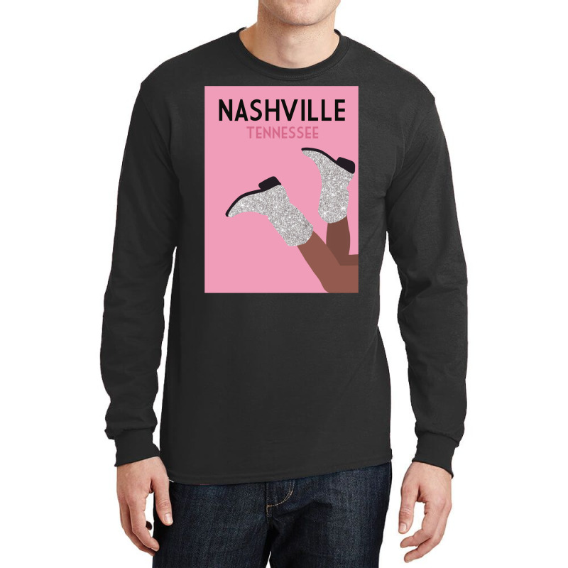 Nashville Cowgirl Boots  Nature Travel Long Sleeve Shirts by alheklupsm | Artistshot