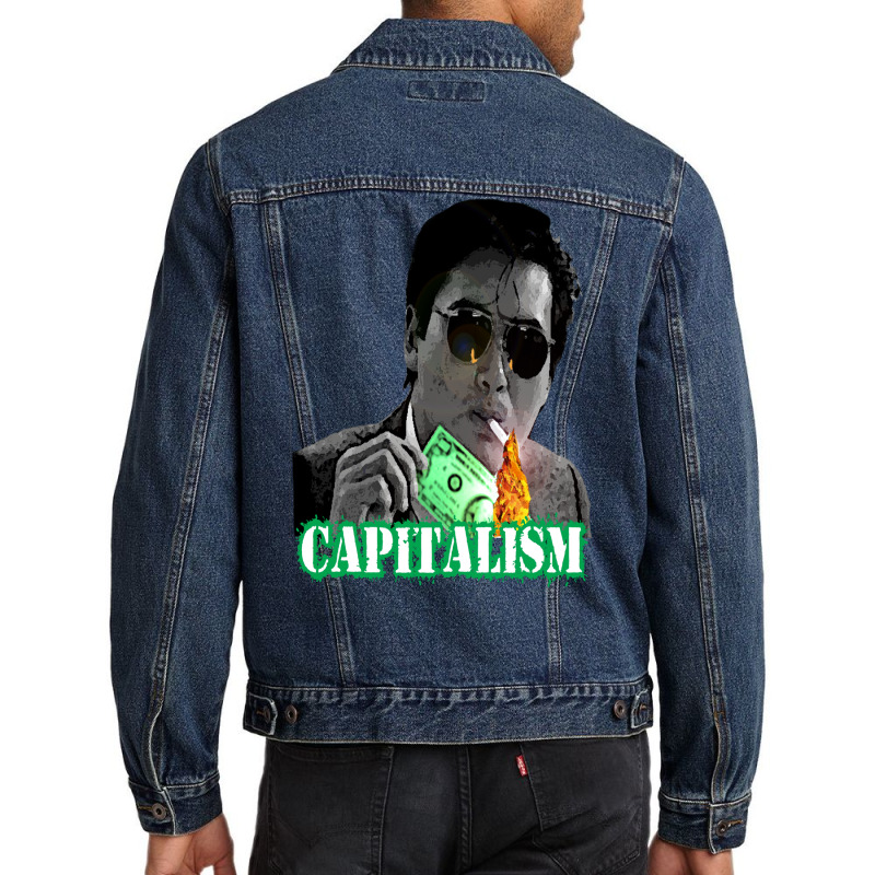 Capitalism  T Music Men Denim Jacket | Artistshot