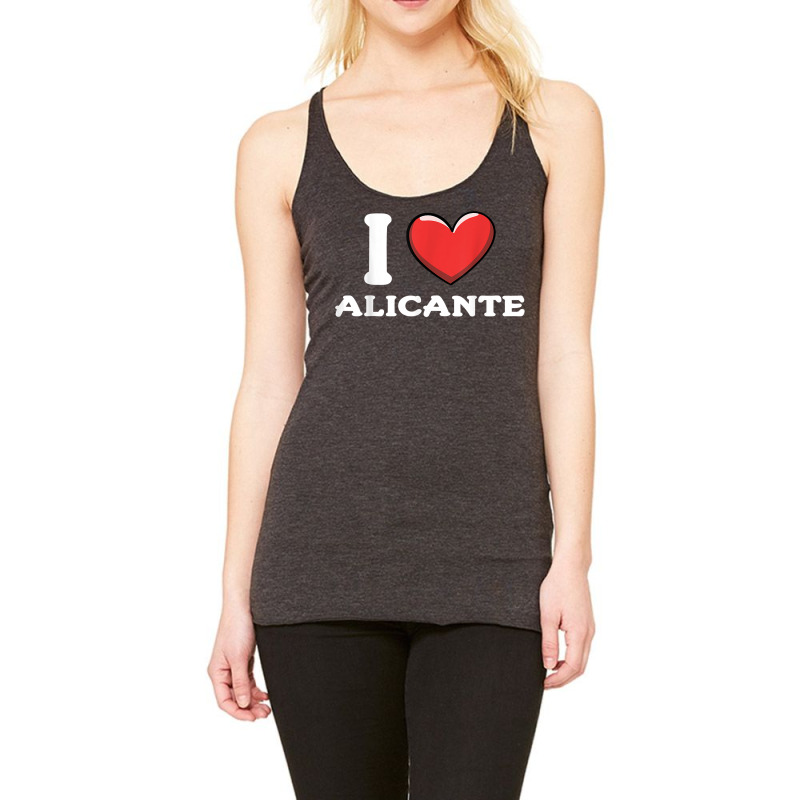 I Love Alicante Spain T Shirt Racerback Tank by nilda1pr4klauer | Artistshot