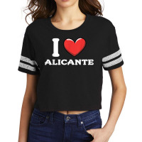 I Love Alicante Spain T Shirt Scorecard Crop Tee | Artistshot