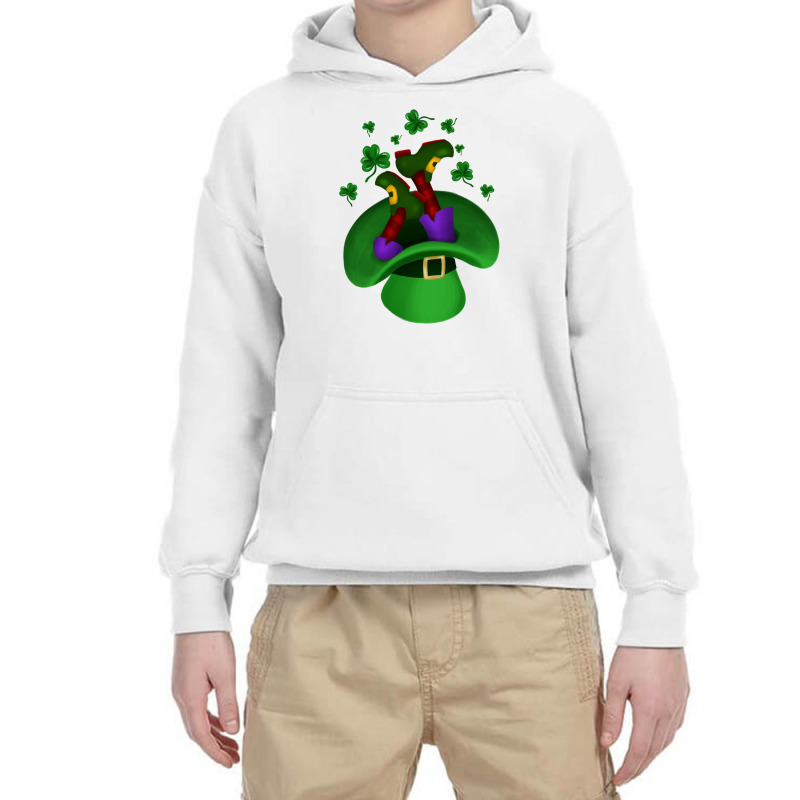 St. Patrick's Day Gnome Youth Hoodie | Artistshot