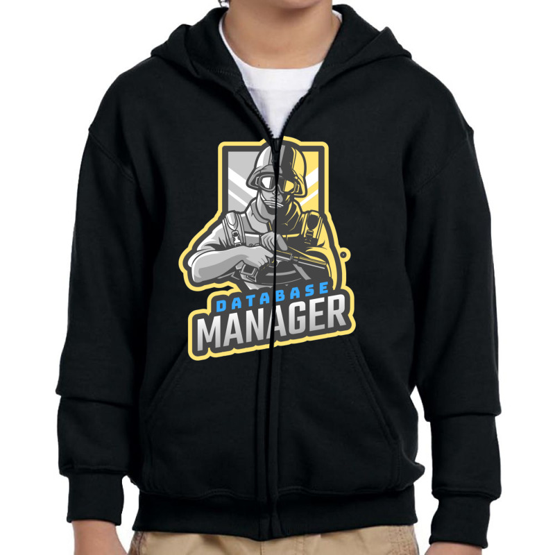 Database Manager - Office Superhero Youth Zipper Hoodie by AcostaLopezJuan | Artistshot