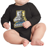 Database Manager - Office Superhero Long Sleeve Baby Bodysuit | Artistshot