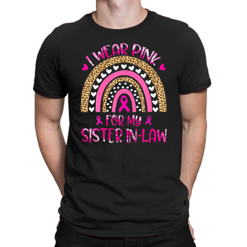 In October I Wear Pink For My Sister In-law Tie Dye Rainbow T-shirt | Artistshot