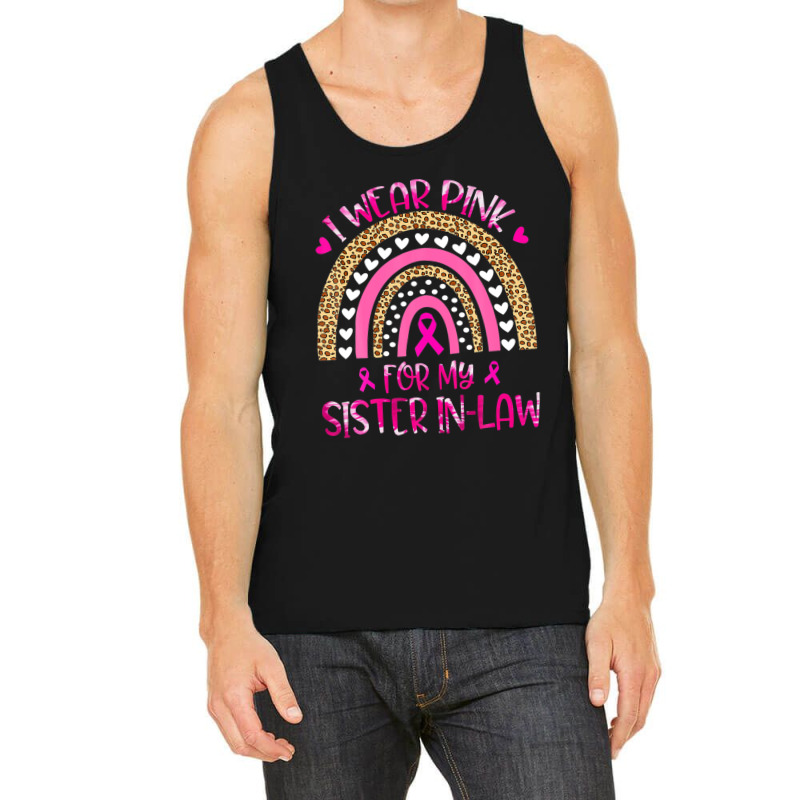 In October I Wear Pink For My Sister In-law Tie Dye Rainbow Tank Top | Artistshot