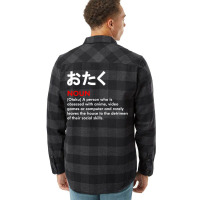 Otaku Noun Meaning Of Word Otaku White Version   Travel Flannel Shirt | Artistshot