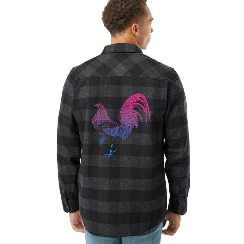 Ombre Game Fowl Cockfight Flannel Shirt by sromydivlevn | Artistshot