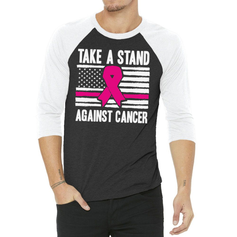 Take A Stand Against Breast Cancer 3/4 Sleeve Shirt by Suettan | Artistshot