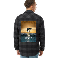 Free Willy  T Blue Flannel Shirt | Artistshot