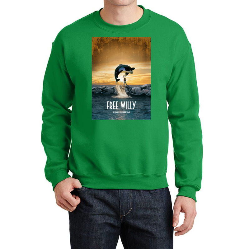 Free Willy  T Blue Crewneck Sweatshirt | Artistshot