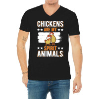 Limited Edition Chickens Spirit Animal Chicken-56wqo V-neck Tee | Artistshot