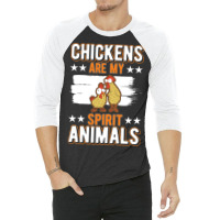 Limited Edition Chickens Spirit Animal Chicken-56wqo 3/4 Sleeve Shirt | Artistshot