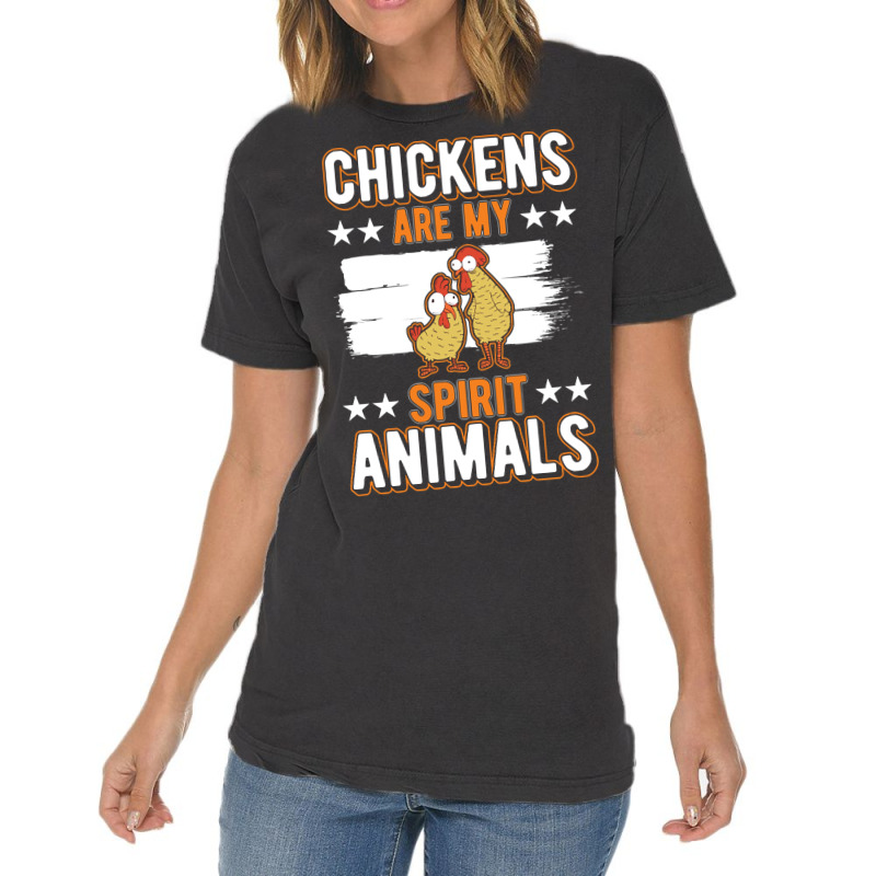 Limited Edition Chickens Spirit Animal Chicken-56wqo Vintage T-Shirt by webberkyla | Artistshot