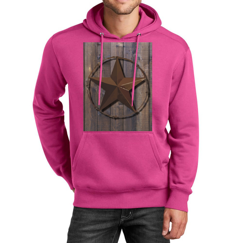 Primitive Barn Wood Brown Star   Vintage Funny Unisex Hoodie by alheklupsm | Artistshot