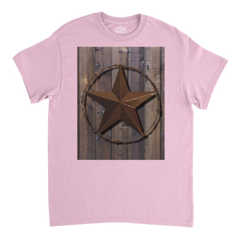 Primitive Barn Wood Brown Star   Vintage Funny Classic T-shirt by alheklupsm | Artistshot