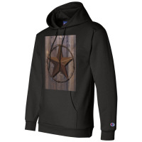 Primitive Barn Wood Brown Star   Vintage Funny Champion Hoodie | Artistshot