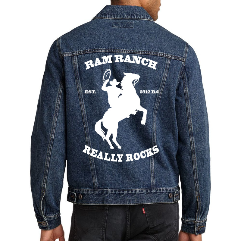 Ram Ranch  Design   Travel Hipster Cool Men Denim Jacket by alheklupsm | Artistshot