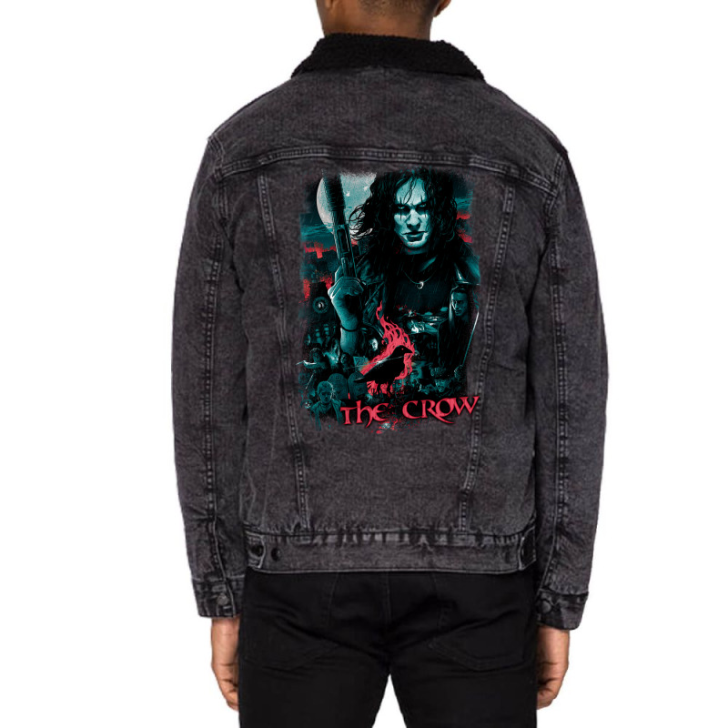 City Of Angels The Crow Unisex Sherpa-Lined Denim Jacket by OrvilleBudiao | Artistshot