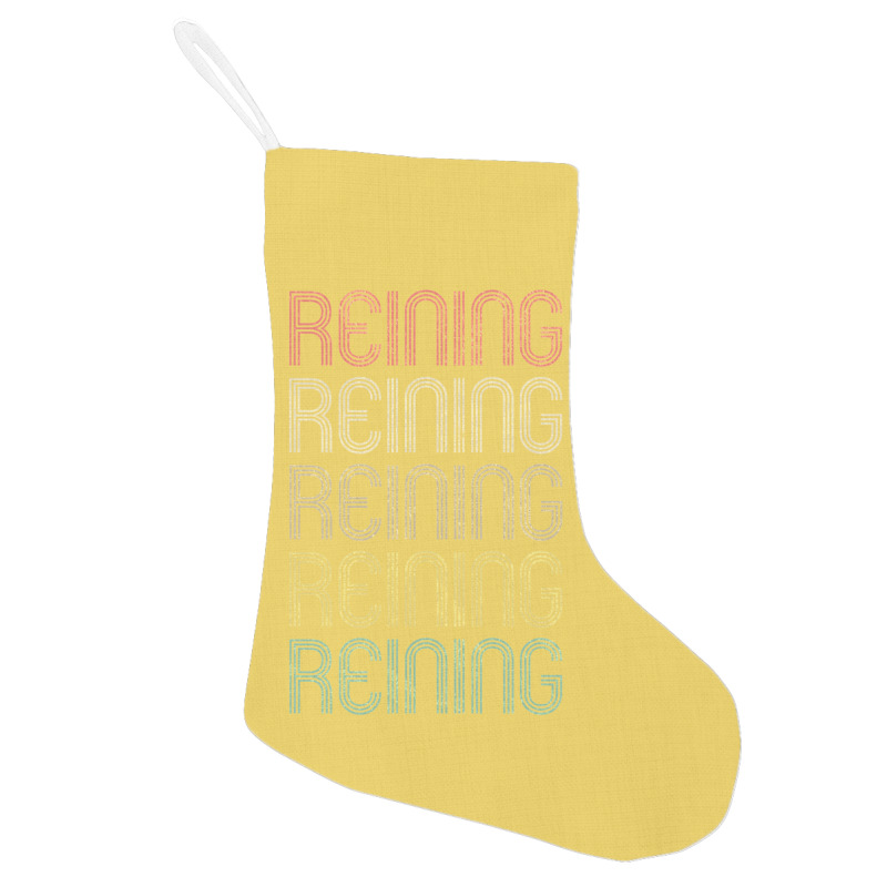 Retro Style Reining Design   Funny Yellow Holiday Stocking | Artistshot