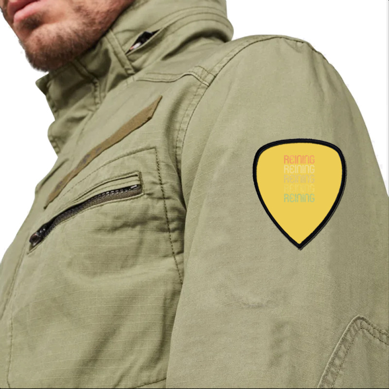 Retro Style Reining Design   Funny Yellow Shield S Patch | Artistshot