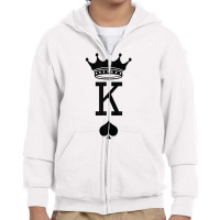 Card Game King Youth Zipper Hoodie | Artistshot