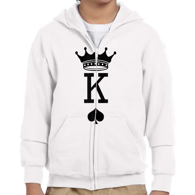 Card Game King Youth Zipper Hoodie | Artistshot