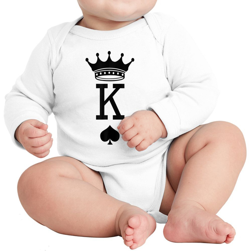 Card Game King Long Sleeve Baby Bodysuit | Artistshot