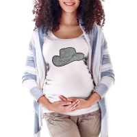 Rhinestone Cowboy Hat  Girl Girl Maternity Scoop Neck T-shirt | Artistshot