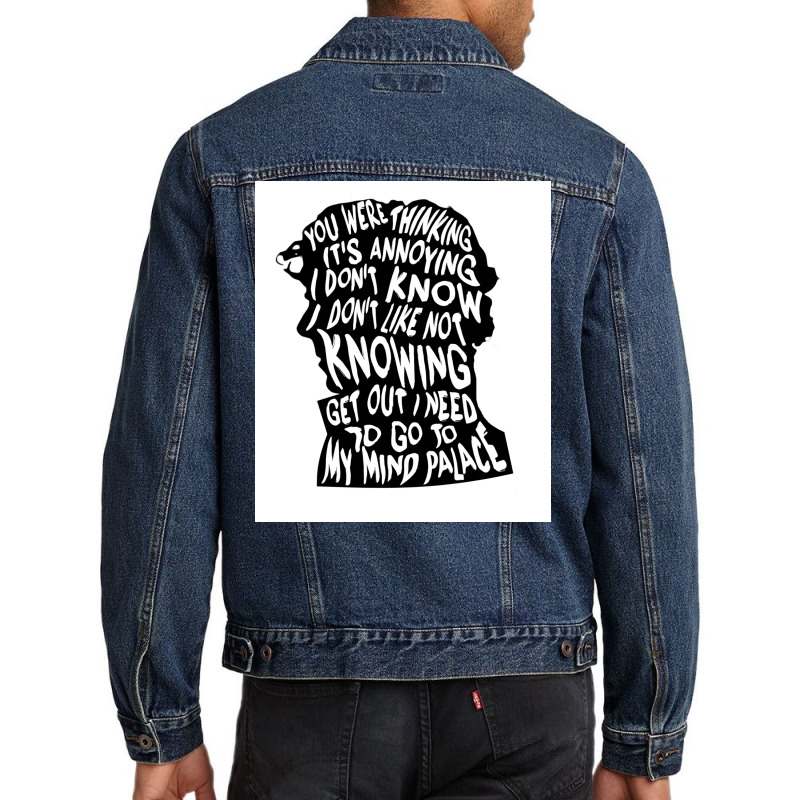 Sherlockx27s Mind Poster Nostalgia Men Denim Jacket by maunesebekb | Artistshot