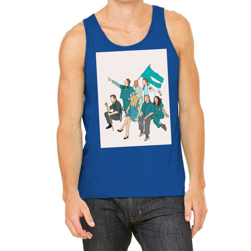 Scrubs Cast Fan Art Poster Cool Tank Top | Artistshot