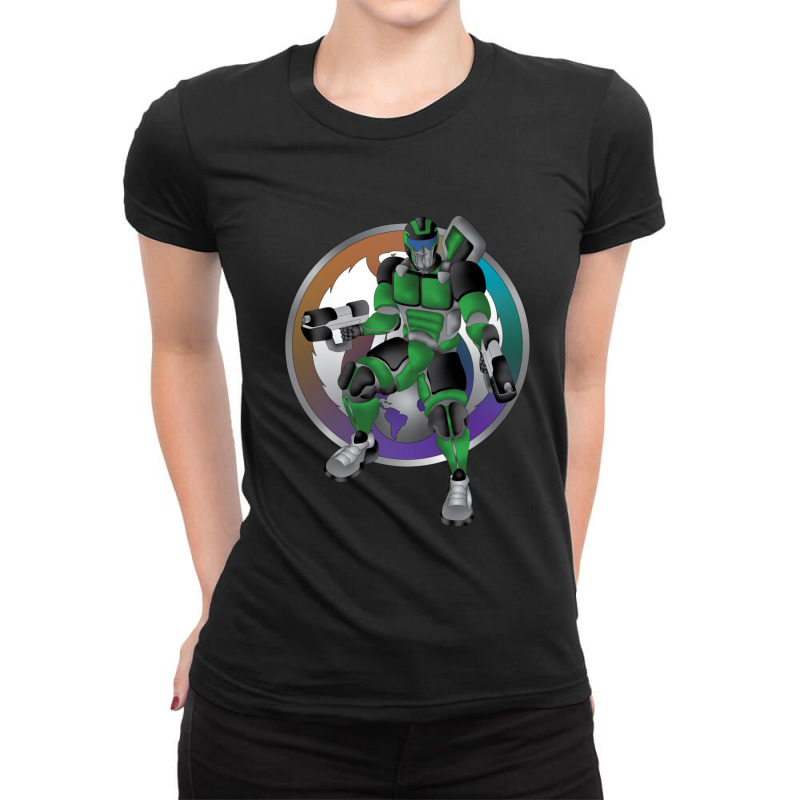 Legendary Futuristic Super Soldier - Gu -7 Ladies Fitted T-Shirt by RonaldLagman | Artistshot