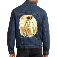 Save A Horse Ride A Cowboy Cowboy Tshirts Cowboy Gifts   Humor Hippie Men Denim Jacket | Artistshot