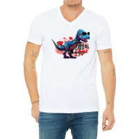 I Steal Heart Funny Dinosaur Valentines Day T Shirt V-neck Tee | Artistshot