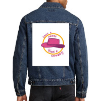 Save A Horse Ride A Cowboy   Girl Humor Men Denim Jacket | Artistshot