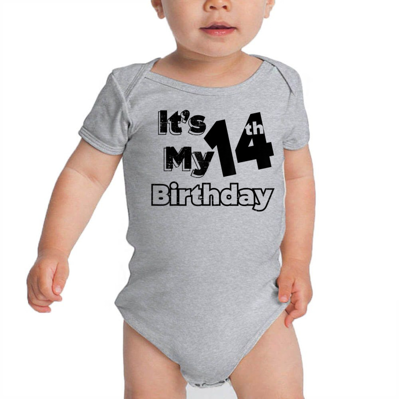 I´m Fourteen Years Old And It´s My 14th Birthday T Shirt Baby Bodysuit | Artistshot