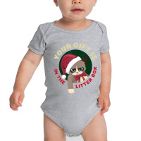 Hot Trend Your Christmas Is In The Litter Box Cat Christmas Baby Bodysuit | Artistshot