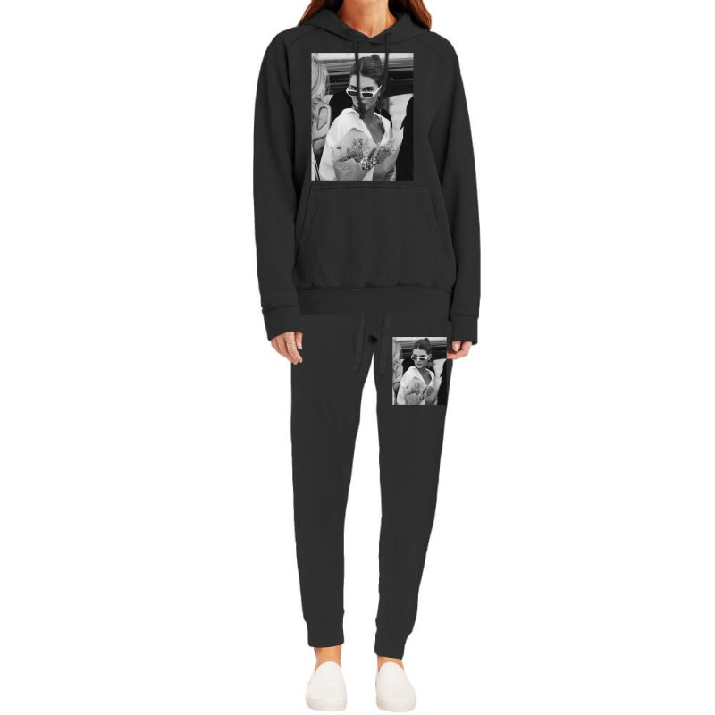 Kendall Jenner  Black Aesthetic Hoodie & Jogger Set | Artistshot