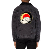 Shinkansen Japanese Bullet Train2 Unisex Sherpa-lined Denim Jacket | Artistshot