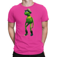 Shaelin Janae Cowboy Kermit   Green Blue Aesthetic T-shirt | Artistshot