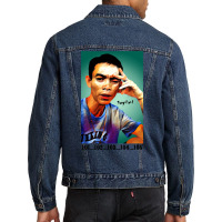 Soytiet Singing Numbers   Nostalgia Girl Men Denim Jacket | Artistshot